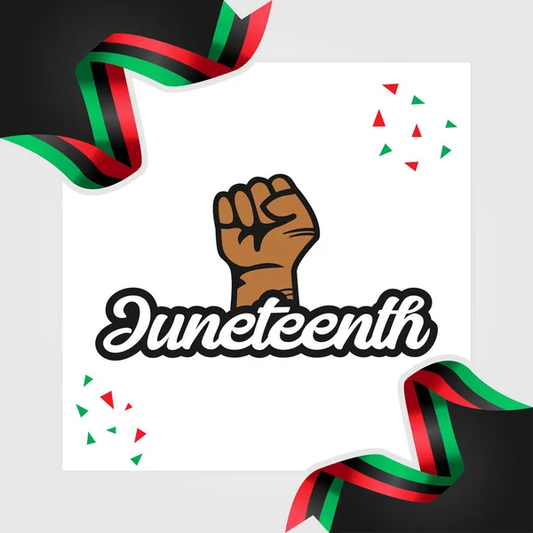 Juneteenth Freedom Day Vector Design Illustration Celebrate Moment — Stockový vektor