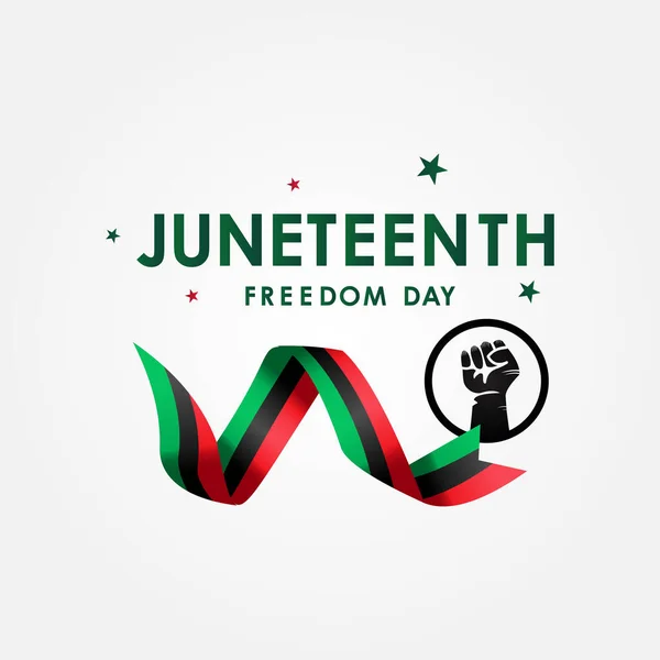 Juneteenth Freedom Day Vektor Design Illustration För Fira Ögonblick — Stock vektor