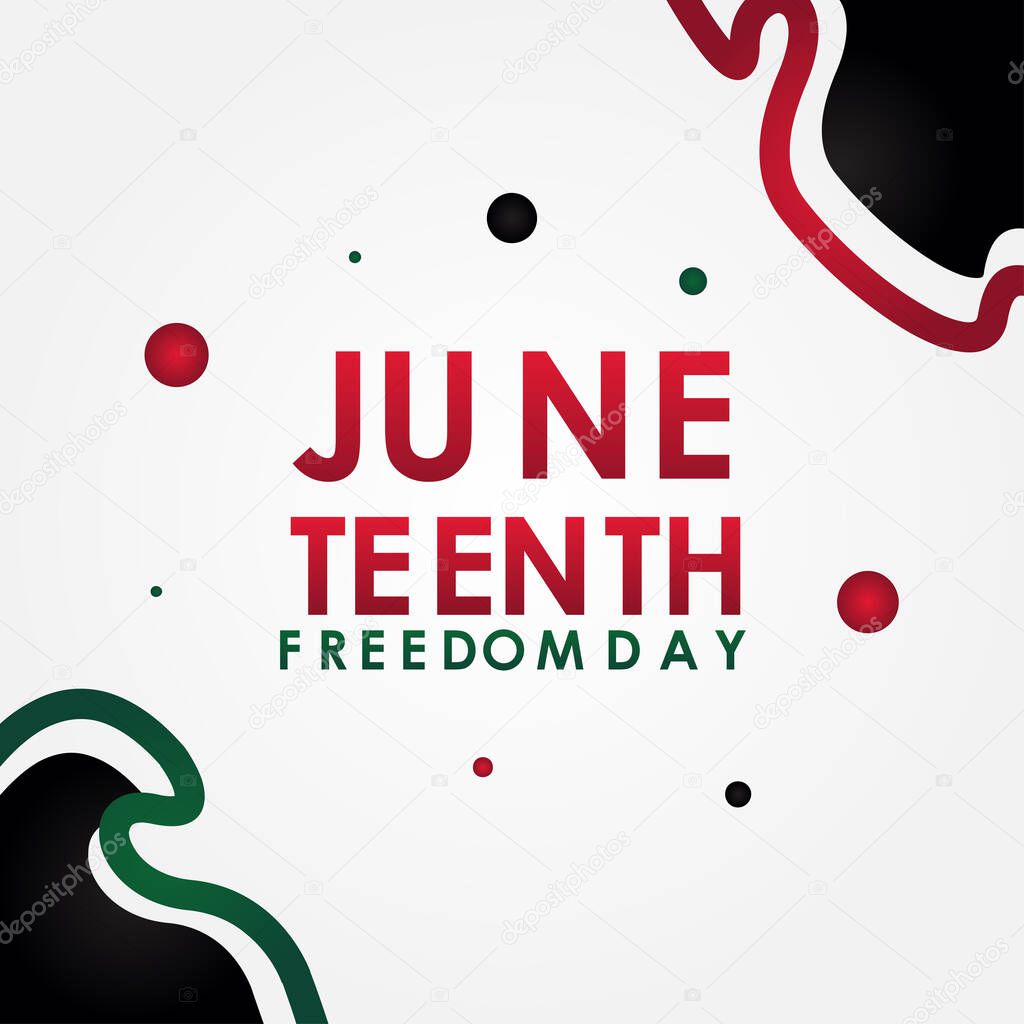 Juneteenth Freedom Day Vector Design Illustration For Celebrate Moment