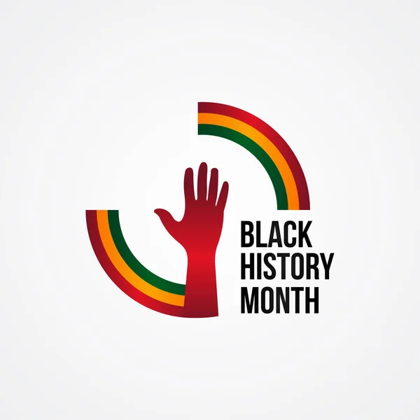 Black History Month Διάνυσμα Σχεδιασμός Εικονογράφηση Για Γιορτάστε Στιγμή — Διανυσματικό Αρχείο