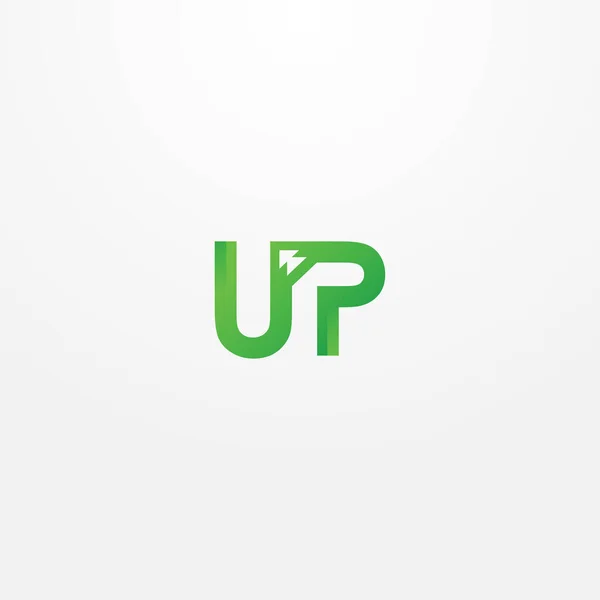 Upp Logo Vektor Design Illustration För Företag — Stock vektor
