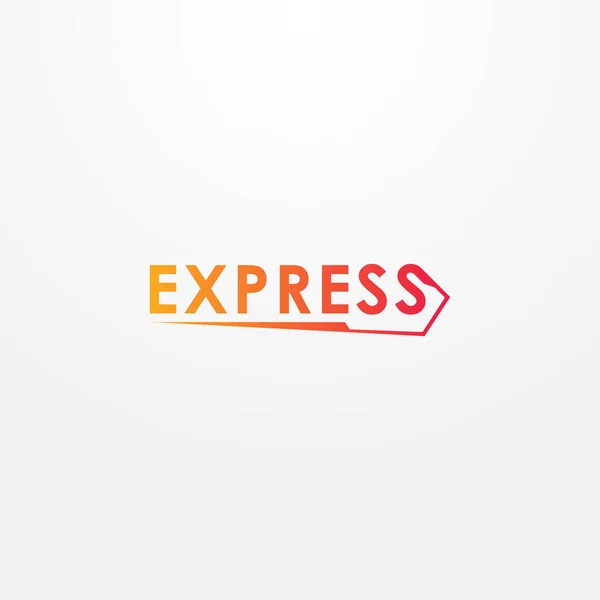 Express Logo Vector Design Illustration För Företag — Stock vektor