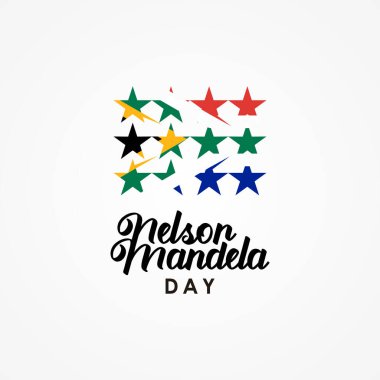 Uluslararası Nelson Mandela Günü Vektör Tasarımı Kutlama Anı İllüstrasyonu