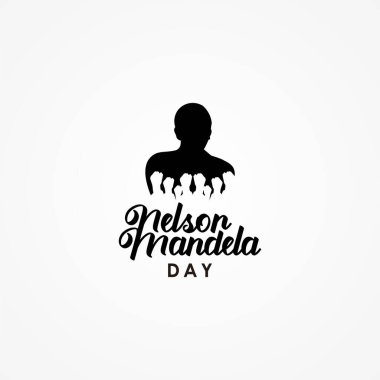 Uluslararası Nelson Mandela Günü Vektör Tasarımı Kutlama Anı İllüstrasyonu