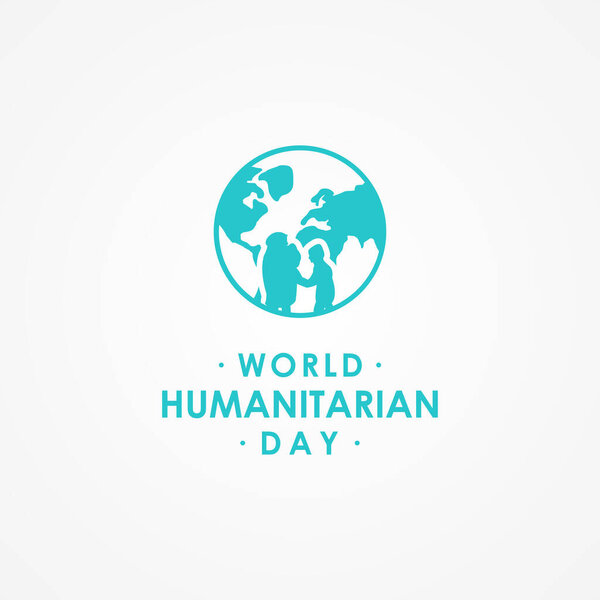 Иллюстрация векторного дизайна ко Всемирному дню гуманитарной помощи