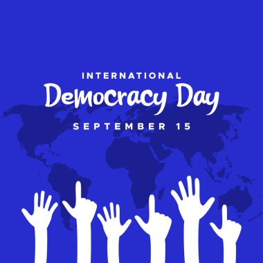 Dünya Demokrasi Günü Vektör Tasarımı Anı Kutlamak için Çizim