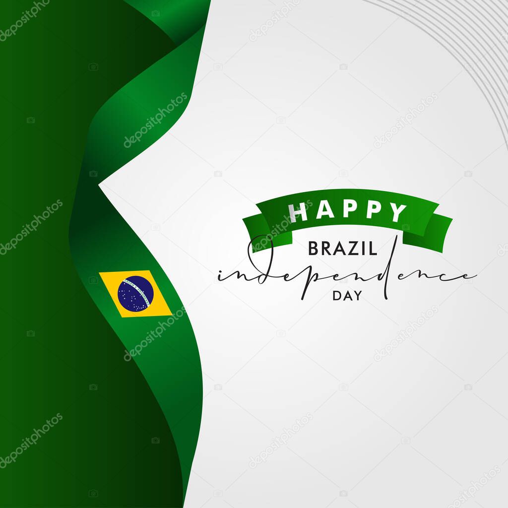 Brazil Independence Day Vector Design Illustration For Celebrate Moment