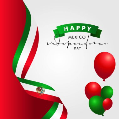 Meksika Bağımsızlık Günü Vektör Tasarımı Anı Kutlamak için İllüstrasyon