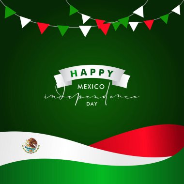 Meksika Bağımsızlık Günü Vektör Tasarımı Anı Kutlamak için İllüstrasyon