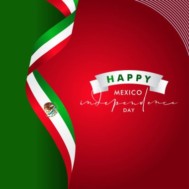 Meksika Bağımsızlık Günü Vektör Tasarımı Anı Kutlamak için İllüstrasyon