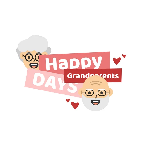 Happy Grandparent Day Vector Ontwerp Illustratie Voor Celebrate Moment — Stockvector
