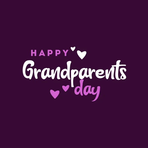 Happy Grandparent Day Vector Ontwerp Illustratie Voor Celebrate Moment — Stockvector