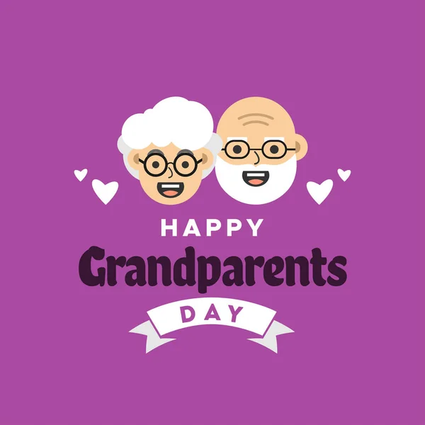 Happy Grandparent Day Vector Ontwerp Illustratie Voor Celebrate Moment — Stockvector