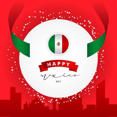 Meksika Bağımsızlık Günü Vektör Tasarımı Anı Kutlamak için İllüstrasyon