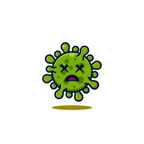 Ilustrasi Desain Emoji Vektor Coronavirus Untuk Banner Dan Latar Belakang - Stok Vektor