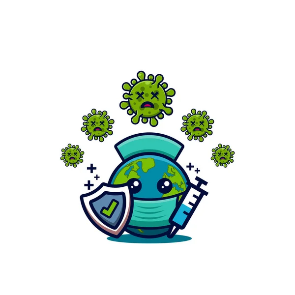 Coronavirus Emoji Διάνυσμα Εικονογράφηση Σχεδιασμός Για Banner Και Ιστορικό — Διανυσματικό Αρχείο