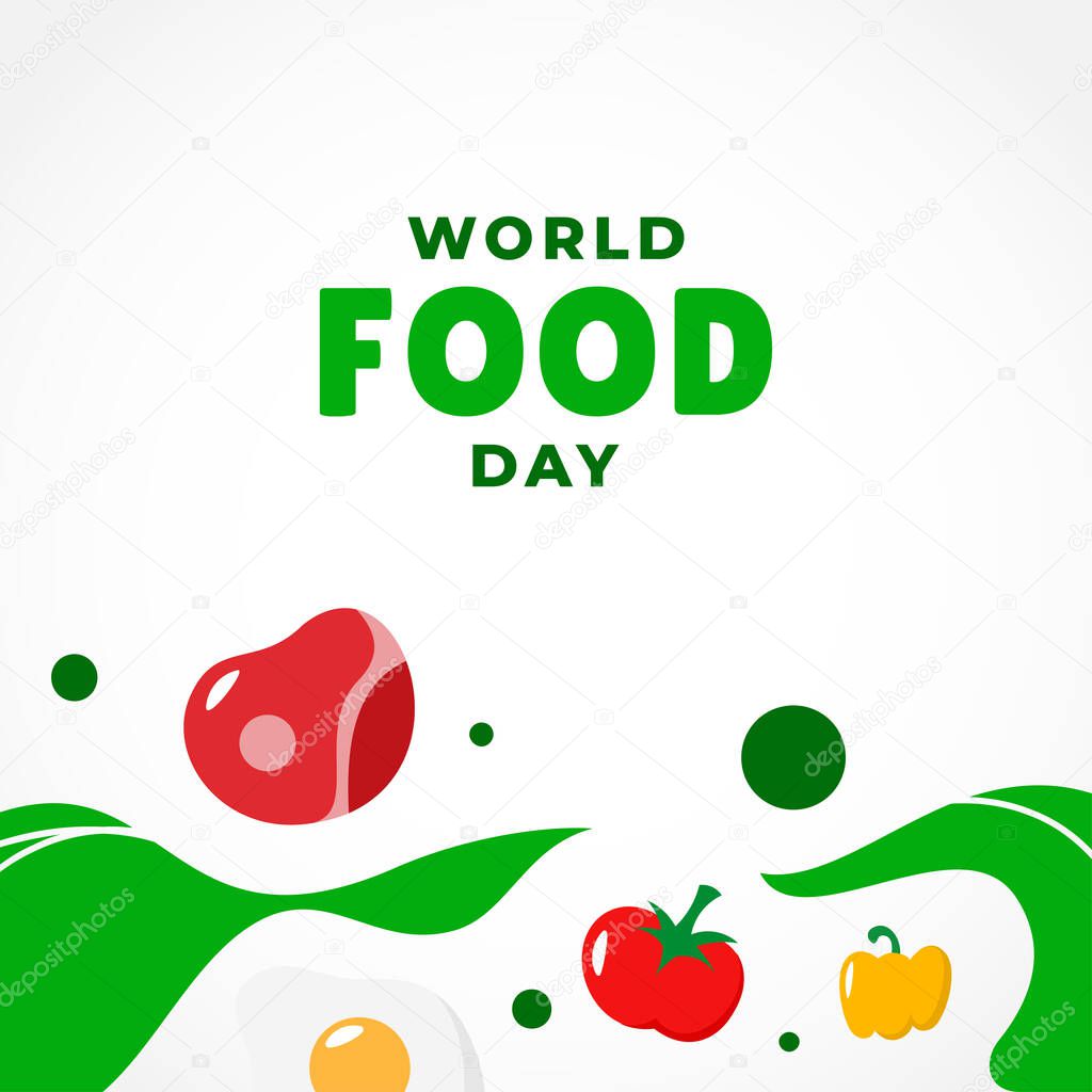 World Food Day Vector Design Illustration For Banner and Background