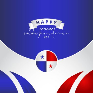 Panama Bağımsızlık Günü Vektör Tasarımı Sancak ve Arkaplan Çizimi