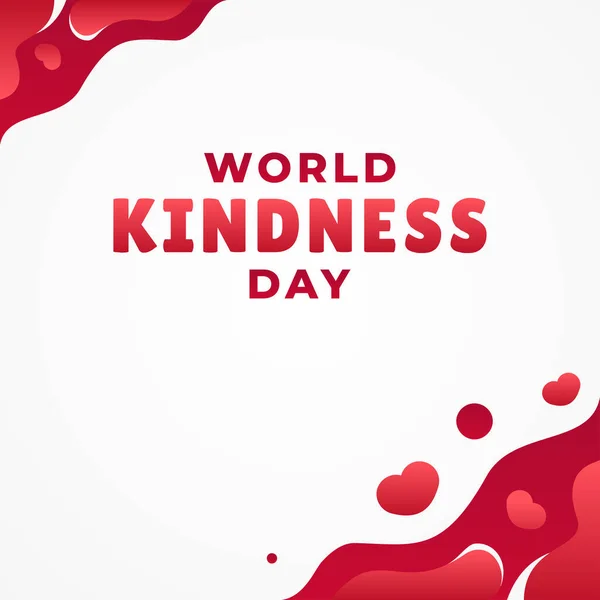 Banner ve Arkaplan için Dünya İyilik Günü Vektör Tasarımı Çizimi