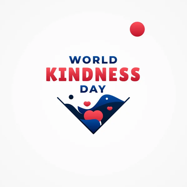 World Kindness Day Vector Design Illustration Banner Background — Stock Vector