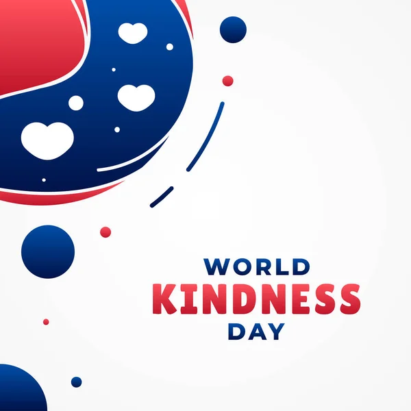 World Kindness Day Vector Design Illustration Banner Background — Stock Vector