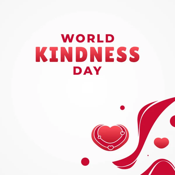 World Kindness Day Vector Design Illustration Banner Background — Stock Vector