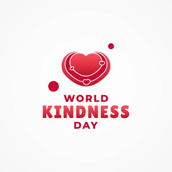 World Kindness Day Vector Design Illustration Banner Background — Stock Vector