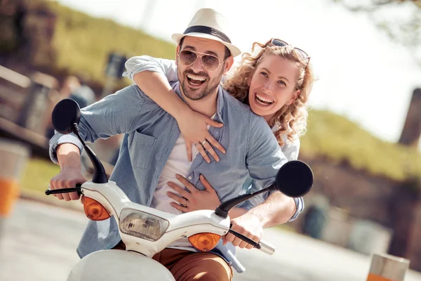 Guapo Chico Mujer Viaje Aventura Concepto Vacaciones — Foto de Stock