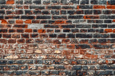 Tuğla duvar arka plan. Boş tuğla bodrum duvarının arka planı.