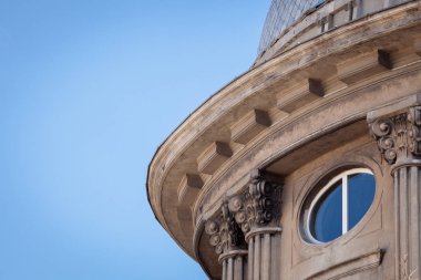 Varna, Bulgaristan'eski bina mimari detay. Parça Bulgar Deniz Kuvvetleri eski binanın - Merkez