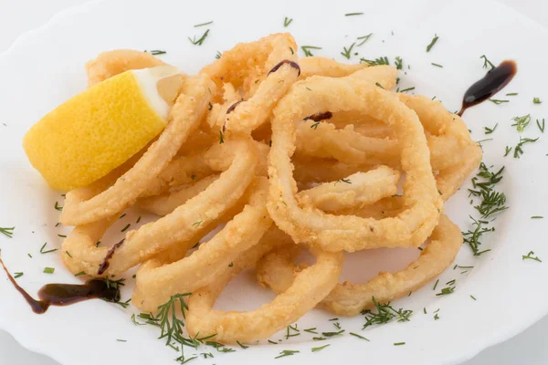 Deep Fried Calamari Rings — Stock Photo, Image
