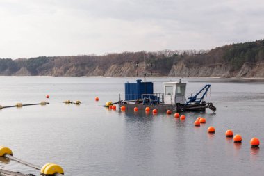 Kum tarak tekne denize yakın