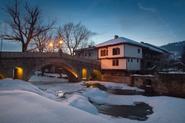 Köprü mimari kompleks Tryavna, Bulgaristan'ın içinde. Ulusal canlanma Bulgar mimari.
