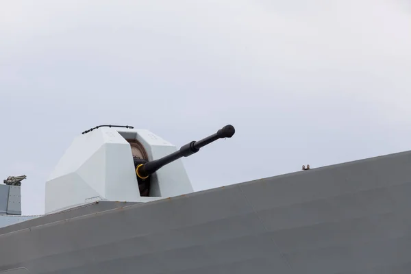 Armas Modernas Convés Navio Militar — Fotografia de Stock