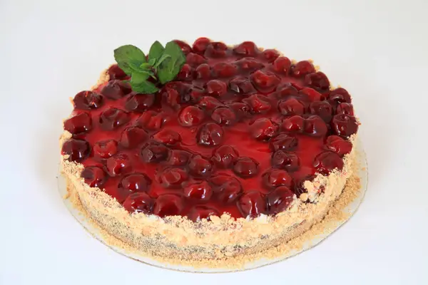 Delicious Cherry Cake Pie — Stock Photo, Image