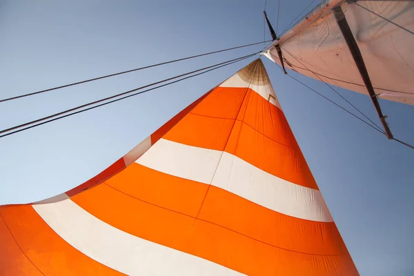Segel Eines Segelbootes — Stockfoto