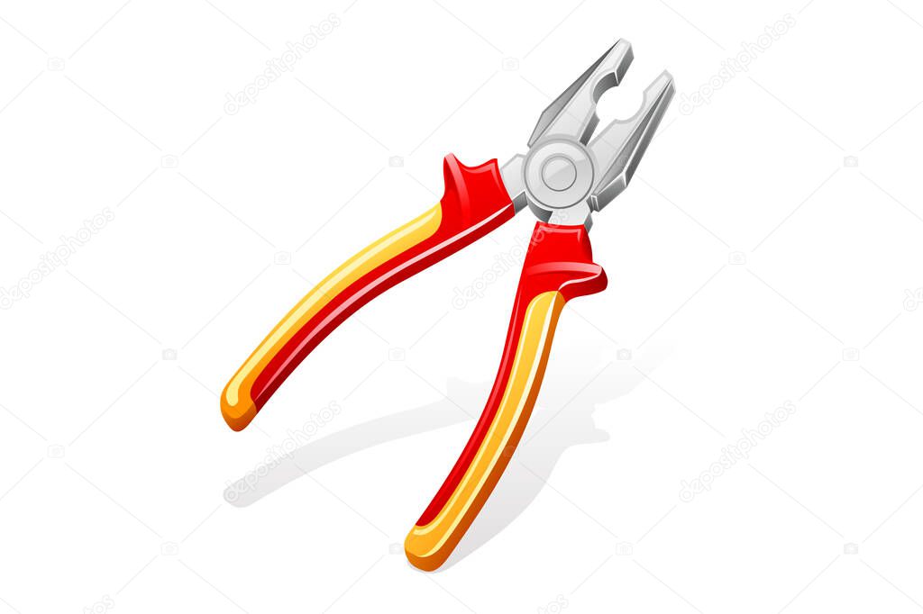 Pliers vector icon