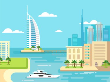 Dubai Plajı Skyline