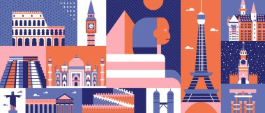 Dünya görüşü arkaplanı soyut