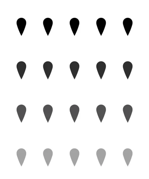 Καρφίτσες Για Χάρτες Σύμβολο Θέσης Δείκτη Πορείας Και Δείκτη Κατεύθυνσης — Διανυσματικό Αρχείο