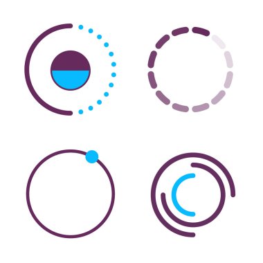 Web işleme arayüzü yükleyici arayüzü yükleme simgesi gönderme işareti çember internet element ağ vektör ilülasyonu