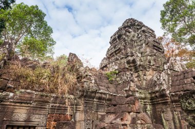 Siem Reap - 03 Ocak 2015: Ta Som tapınakta Angkor karmaşık yakınındaki üzerinde 03 Ocak 2015 yılında Siem Reap, Kamboçya tarihi kalıntıları.