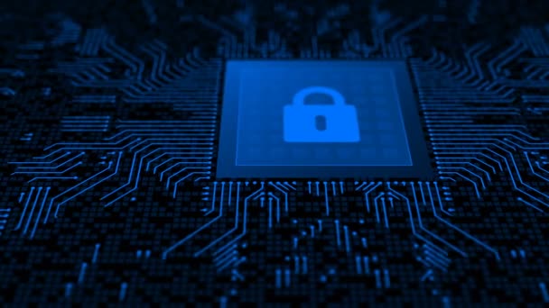 Futuristic Animation Padlock Symbol Emerging Microprocessor Electronic Circuit Board Abstract — Stock Video © infocusvideo #290724922 Futuristic Animation Padlock Symbol Emerging Microprocessor Electronic Circuit Board Abstract — Stock Video © infocusvideo #290724922
