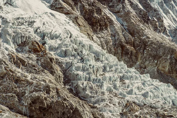 Beautifull Khumbu Glacier Icefall Landscape Everest Base Camp Trek Himalaya Royalty Free Stock Photos