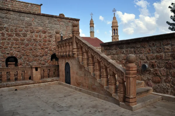 Monastero Ortodosso Mor Gabriele Nel Sud Est Della Turchia Costruito — Foto Stock