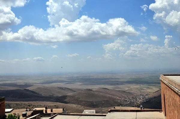 Una Vista Sulla Valle Sconfinata Della Mesopotamia Ubicazione Mardin Regione Fotografia Stock