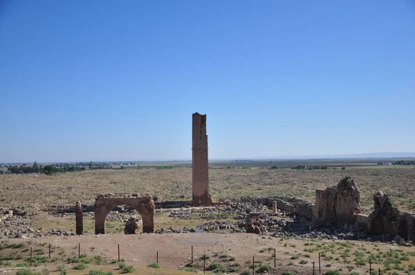 Ruins World First University Area Information Southeast Turkey City Urfa — Stock Photo, Image