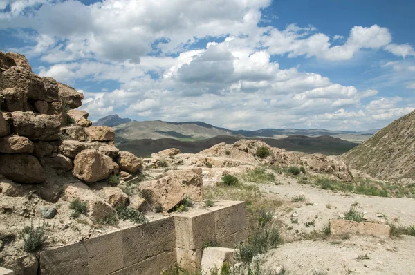 Rovine Dell Antica Fortezza Chavushtepe Posizione Turchia Orientale Vicino Confine — Foto Stock