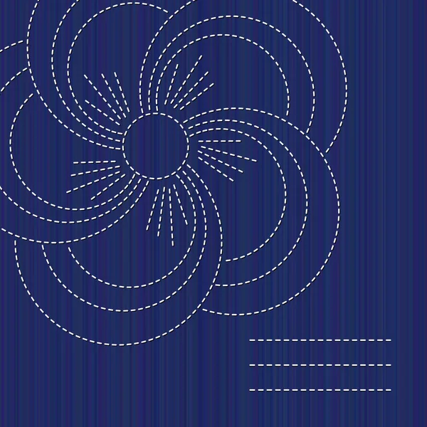 Банер Сашико Квітучою Квіткою Сакури Місцем Копіювання Текстова Рамка Абстрактна — стоковий вектор