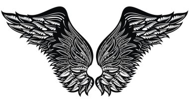  Kanatlar dövme. Kuş veya Melek kanatları kartal
